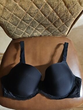 Wacoal La Femme Contour T-Shirt Underwire Black Bra Seamless Lightly Lined